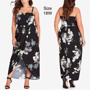 City Chic Orchid Dream Dress Strapless w/ Optional Straps Size M/18 New With Tag